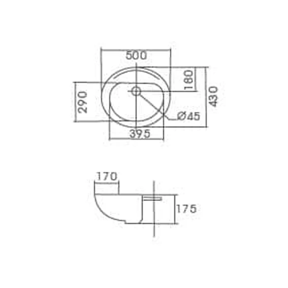 ECT Global Semi Recess Basin Bathroom Ceramic Vanity White Como WB 5043 4 ECT Global Semi Recess Basin Bathroom Ceramic Vanity White Como WB 5043 - Image 2