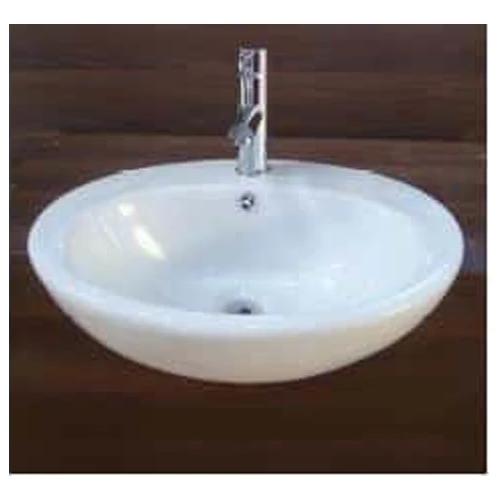 ECT Global Semi Recess Basin Bathroom Ceramic Vanity White Como WB 5043 3 ECT Global Semi Recess Basin Bathroom Ceramic Vanity White Como WB 5043