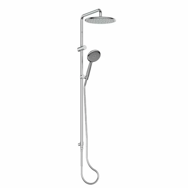 Greens Tapware Overhead Twin Rail Shower Multi Function Brushed Nickel Rocco 187901 3 Greens Tapware Overhead Twin Rail Shower Multi Function Brushed Nickel Rocco 187901