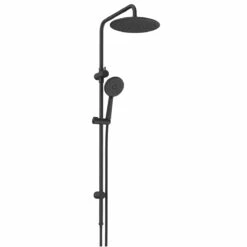 Greens Tapware Overhead Twin Rail Shower Multi Function Matte Black Astro 187907
