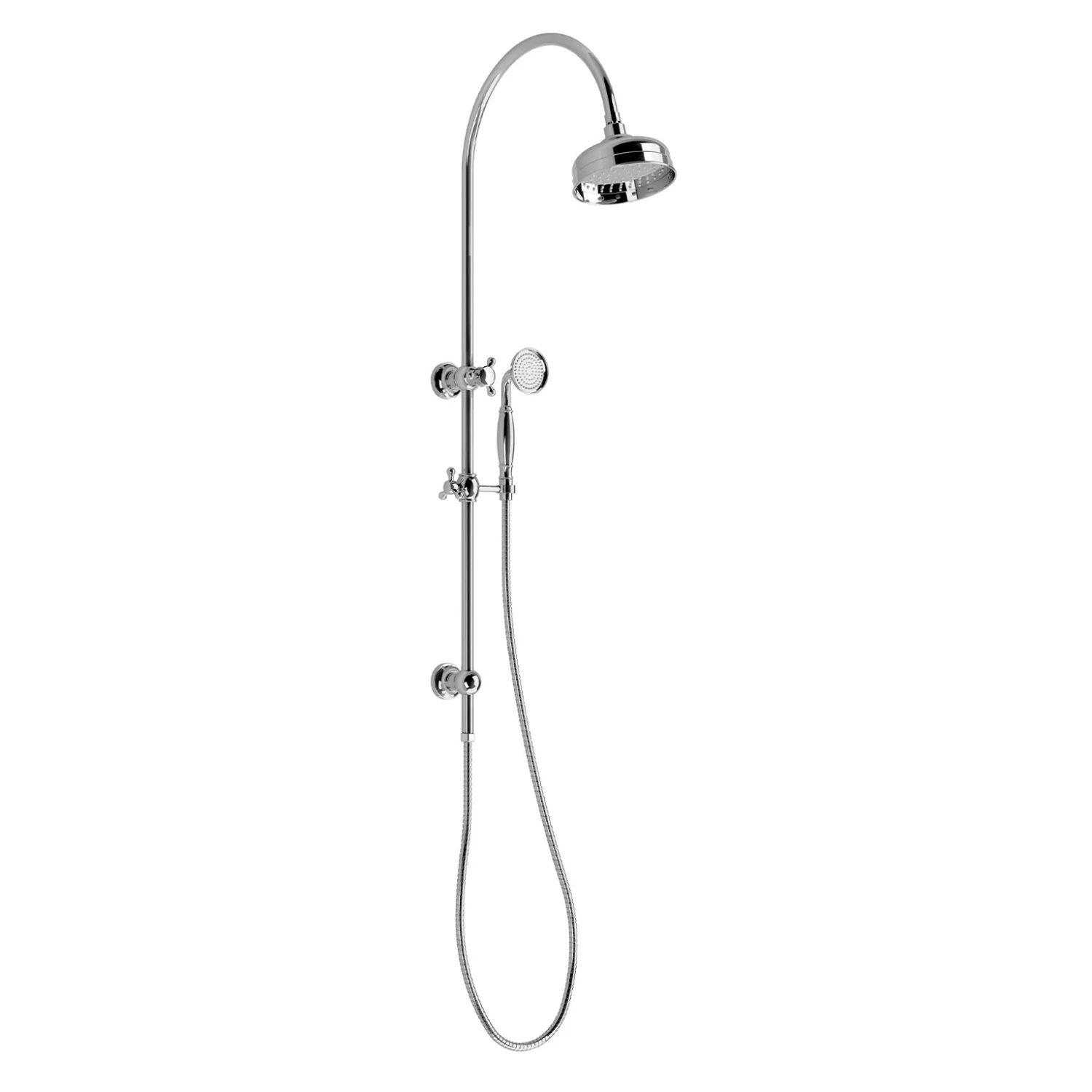 Phoenix Tapware Twin Shower Cromford Chrome 134-6510-00 3 Phoenix Tapware Twin Shower Cromford Chrome 134-6510-00