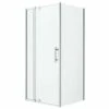 Oceano Shower Screens 900 X 900 Semi-frameless Chrome Finish Louve Square Pivot LS90FC - LS90RC