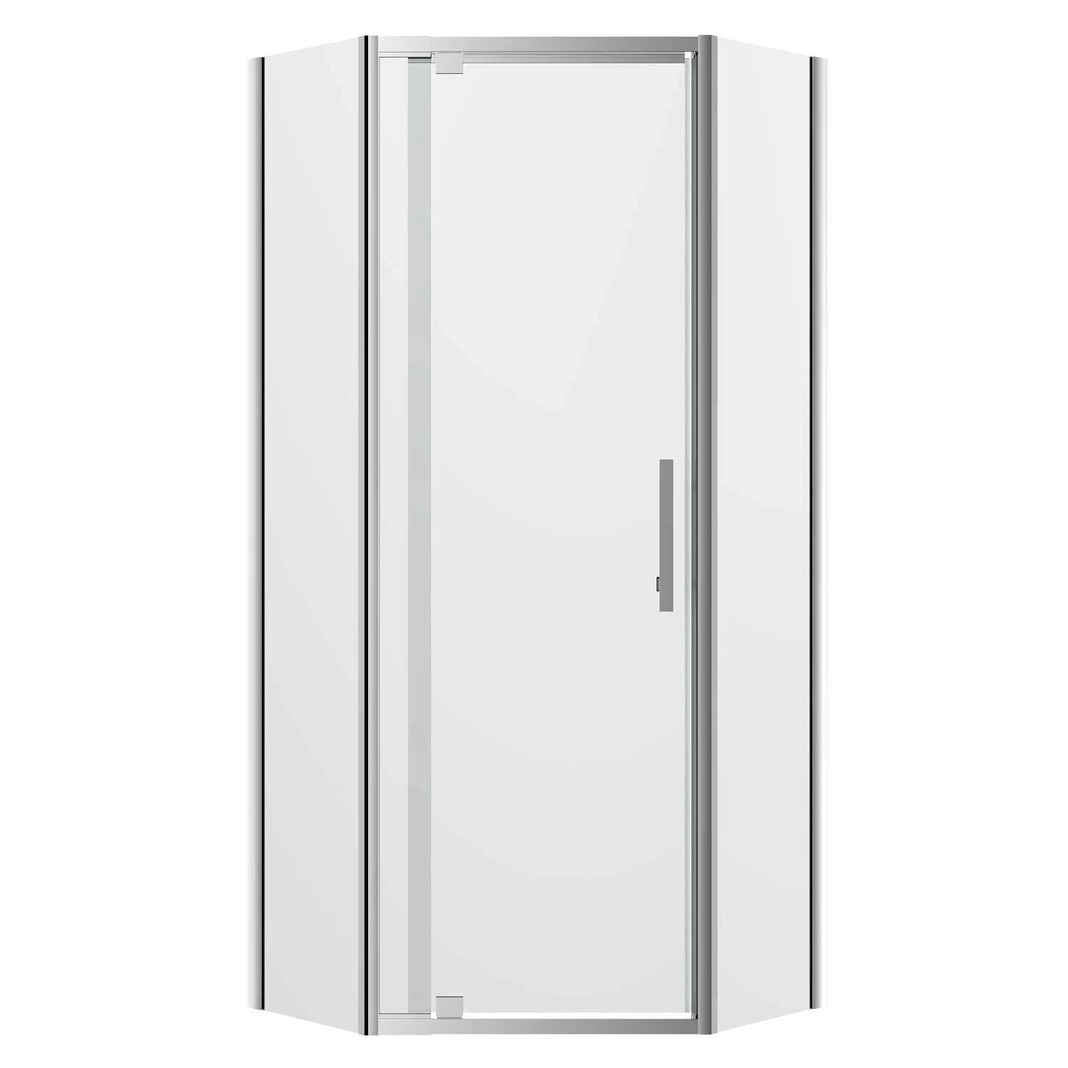 Oceano Shower Screens 1000 X 1000 Semi-frameless Chrome Finish Louve Neo Angle Pivot LS100NEOFC - LS100NEORC 6 Oceano Shower Screens 1000 X 1000 Semi-frameless Chrome Finish Louve Neo Angle Pivot LS100NEOFC - LS100NEORC - Image 4