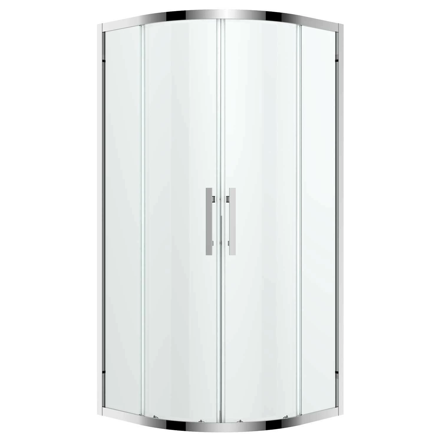 Oceano Shower Screens 1000 X 1000 Semi-frameless Chrome Finish Louve Curved Slider LS1000CDC 6 Oceano Shower Screens 1000 X 1000 Semi-frameless Chrome Finish Louve Curved Slider LS1000CDC - Image 4