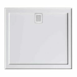 Oceano Shower Base Square 820 X 820mm Solid Cast Construction Stonelite ECO 820mm EC820R