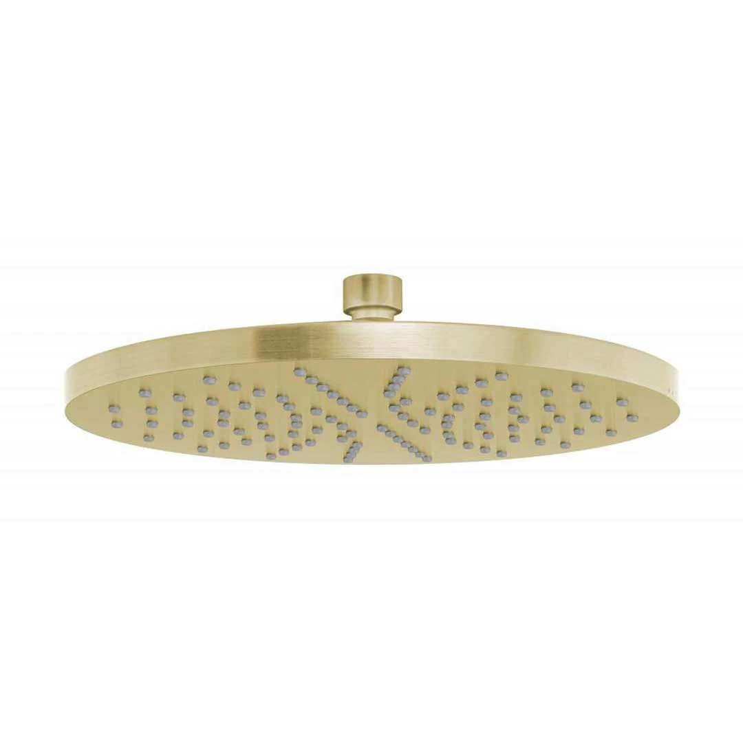 Phoenix Tapware Shower Rose Only 230mm Round Brush Gold Vivid V527-12 3 Phoenix Tapware Shower Rose Only 230mm Round Brush Gold Vivid V527-12