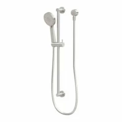 Phoenix Tapware Shower On Rail Brushed Nickel Vivid Slimline VS685-40