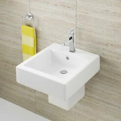 Caroma Wall Hung Vanity Bathroom Basin 1TH With Overflow Liano 649315W