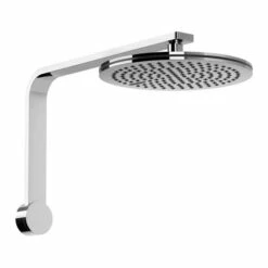 Phoenix Tapware Shower Arm & Rose Chrome Black NX Quil 606-5100-60