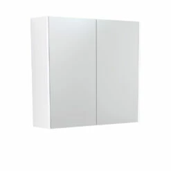 Fienza 750 Mirror Cabinet With Gloss White Side Panels PSC750W
