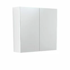 Fienza 750 Mirror Cabinet With Satin White Side Panels PSC750MW