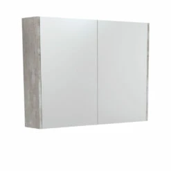 Fienza 900 Mirror Cabinet With Industrial Side Panels PSC900X