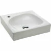 Fienza Raine Ceramic Above Counter Basin Gloss White One Tap Hole 405mm X 405mm RB2113