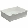 Fienza RAK Moon Rectangular Ceramic Above Counter Basin White No Tap Hole 500mm X 360mm 606200W -Bathroom Supplies Sales 2024 BA2917