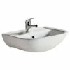 Fienza RAK Lara Wall Hung Basin Gloss White One Tap Hole 510mm X 405mm 600101W -Bathroom Supplies Sales 2024 BA2953
