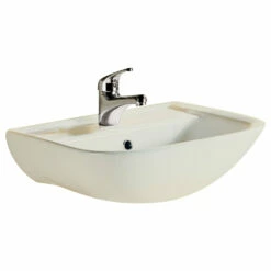 Fienza RAK Lara Ivory Wall Hung Basin One Tap Hole 510mm X 405mm 600101I