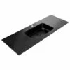 Fienza Montana 1200 Solid Surface Basin Top Matte Black One Tap Hole 1200 X 460 X 15 Mm MON120 -Bathroom Supplies Sales 2024 BA2963