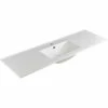 Fienza Dolce 1500 Single Bowl Ceramic Basin Top Gloss White One Tap Holes 1500mm X 460mm TCL150S
