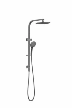 Nero Tapware Bianca Shower Set Gun Metal NR250805cGM