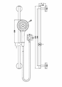 Nero Tapware Rain Shower Rail With Push Button Shower Chrome NR310CH 5 Nero Tapware Rain Shower Rail With Push Button Shower Chrome NR310CH -Bathroom Supplies Sales 2024 BA4034 1