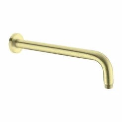 Nero Tapware Round Shower Arm Brushed Gold NR502BG