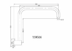 Nero Tapware Dolce Shower Arm Brushed Nickel NR506BN -Bathroom Supplies Sales 2024 BA4102 1