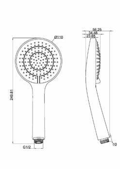 Nero Tapware Air Hand Shower Brushed Nickel NR508074BN 5 Nero Tapware Air Hand Shower Brushed Nickel NR508074BN -Bathroom Supplies Sales 2024 BA4111 1