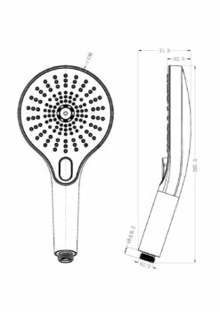 Nero Tapware Opal Hand Shower Matte Black NR508077MB 5 Nero Tapware Opal Hand Shower Matte Black NR508077MB -Bathroom Supplies Sales 2024 BA4120