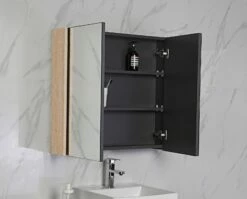 Aulic Shaving Mirror Cabinet Wall Hung Coloured Side Board Frame 1200mm X 700mm Bella Mia CASCXX-1200