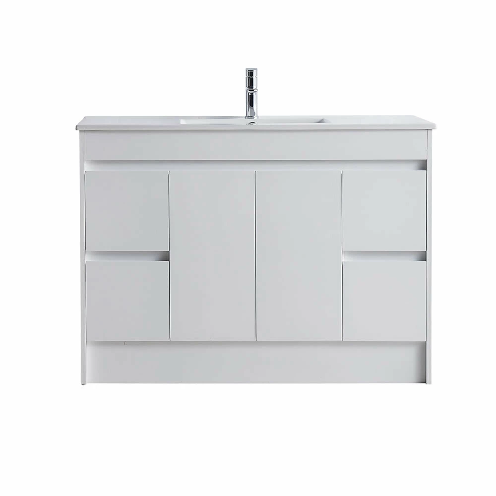 NAGA Bathroom 1200mm PVC Vanity Cabinet Freestanding And Single Or Double Basin PB-01120S & CB-46120 3 NAGA Bathroom 1200mm PVC Vanity Cabinet Freestanding And Single Or Double Basin PB-01120S & CB-46120