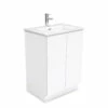 Fienza Joli Bathroom Vanity 600 Vanity On Kickboard Fingerpull Gloss White JOL60C -Bathroom Supplies Sales 2024 BA4357