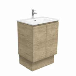 Fienza Joli Edge Bathroom Vanity On Kickboard 600 Scandi Oak JOL60SK