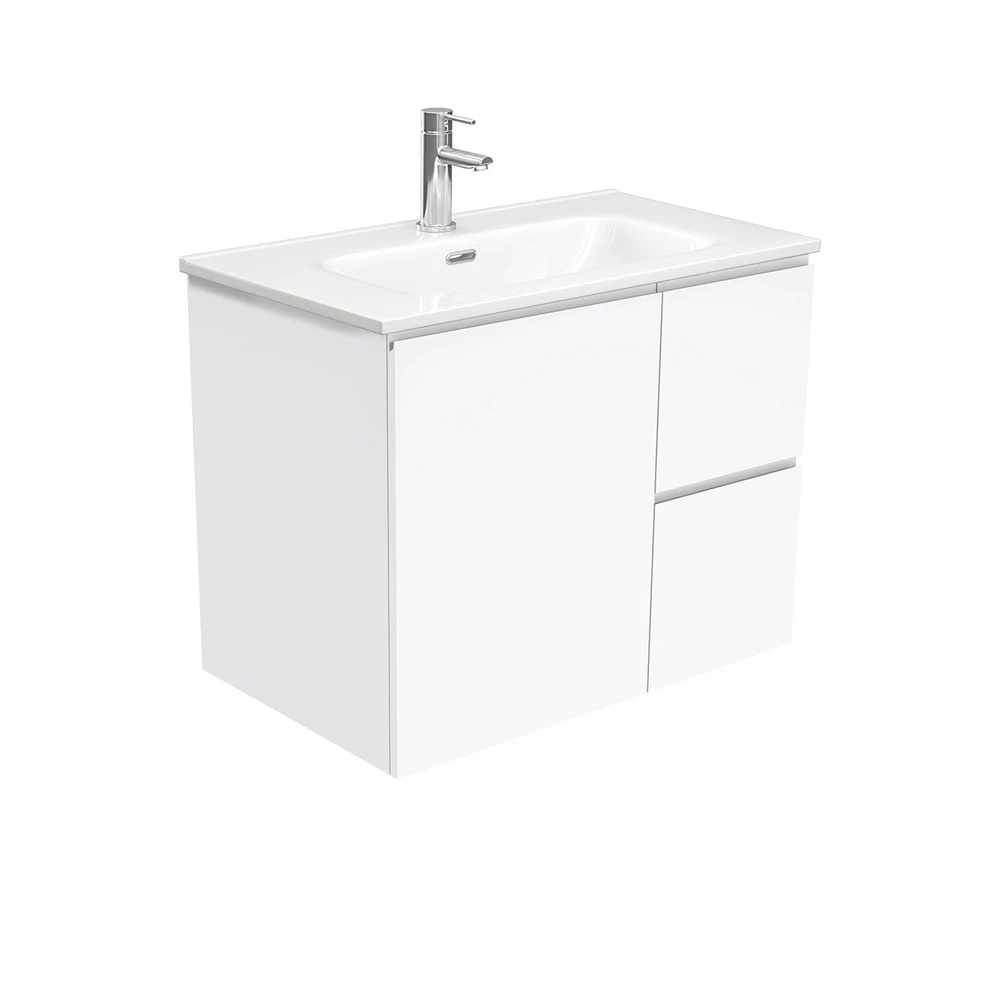 Fienza Joli Fingerpull Bathroom Vanity 750 Wall Hung Vanity Gloss White JOL75FR 3 Fienza Joli Fingerpull Bathroom Vanity 750 Wall Hung Vanity Gloss White JOL75FR