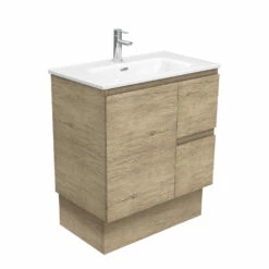 Fienza Joli Edge Bathroom Vanity 750 Vanity On Kickboard Scandi Oak JOL75SKR