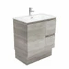 Fienza Joli Edge Bathroom Vanity 750 Vanity On Kickboard Industrial Grey JOL75XKR -Bathroom Supplies Sales 2024 BA4375