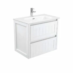 Fienza Joli Hampton Bathroom Vanity 750 Wall Hung Vanity White JOL75T