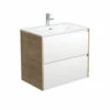Fienza Joli Amato 750 Bathroom Wall Hung Vanity Scandi Oak Panels JOL75BWS -Bathroom Supplies Sales 2024 BA4383