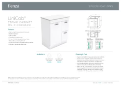 Fienza Joli Unicab 750 Bathroom Vanity On Kickboard White JOL75NKWR 6 Fienza Joli Unicab 750 Bathroom Vanity On Kickboard White JOL75NKWR -Bathroom Supplies Sales 2024 BA4406