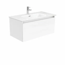 Fienza Joli Manu 900 Bathroom Vanity Wall Hung Vanity Gloss White JOL90H
