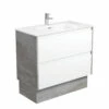 Fienza Joli Amato 900 Bathroom Vanity On Kickboard Industrial Grey Panels JOL90BWXK -Bathroom Supplies Sales 2024 BA4435