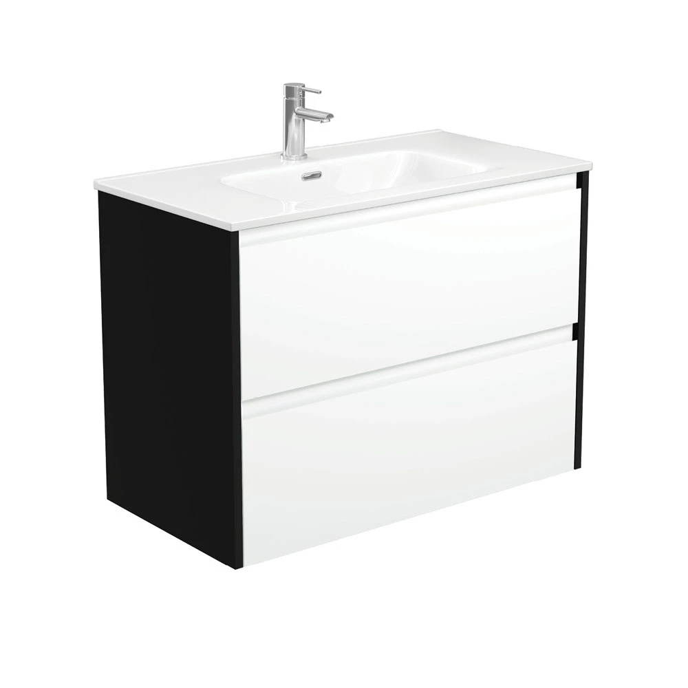 Fienza Joli Amato 900 Bathroom Vanity Wall Hung Vanity Satin Black Panels JOL90BWB 3 Fienza Joli Amato 900 Bathroom Vanity Wall Hung Vanity Satin Black Panels JOL90BWB