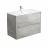 Fienza Joli Amato 900 Bathroom Vanity Wall Hung Vanity Industrial Grey JOL90BX -Bathroom Supplies Sales 2024 BA4444