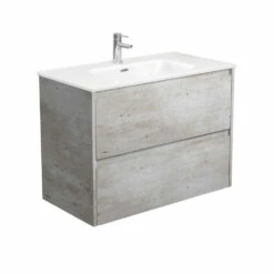 Fienza Joli Amato 900 Bathroom Vanity Wall Hung Vanity Industrial Grey JOL90BX