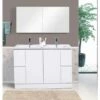 Best BM Bathroom Vanity Cabinet Freestanding 1200 Mm Double Bowl Gloss White Ensuite Vanities BVN-1200DB -Bathroom Supplies Sales 2024 BA4596