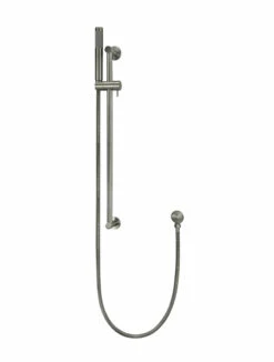 Meir Round Shower On Rail Column Shadow MZ0402-R-PVDGM