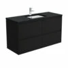 Fienza Sarah Black Sparkle Undermount Amato 1200 Wall Hung Vanity Satin Black SB120BB 2 Fienza Sarah Black Sparkle Undermount Amato 1200 Wall Hung Vanity Satin Black SB120BB -Bathroom Supplies Sales 2024 BA6206