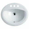 Fienza Crystal Fully Inset Basin Three Tap Hole Vitreous China TR4056-3 -Bathroom Supplies Sales 2024 BA6249