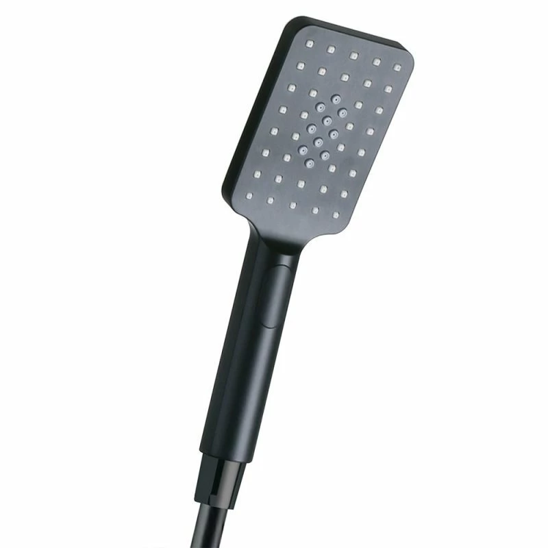 Collis Real Showers Bakara Bathroom Rail Shower ABS Full Combo Overhead & Hand Shower Matte Black D04011B-H11013B 4 Collis Real Showers Bakara Bathroom Rail Shower ABS Full Combo Overhead & Hand Shower Matte Black D04011B-H11013B - Image 2