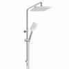 Collis Real Showers Bathroom Rail Shower ABS Full Combo Overhead & Hand Shower Chrome D04011-H11013