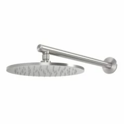Phoenix Tapware Shower Arm And Rose Round Stainless Steel SS 316 Vivid Slimline 316-5200-51